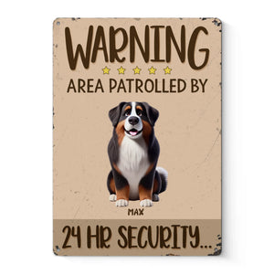 Entrez avec des friandises uniquement - Plaque en métal personnalisée pour chien et chat - Cadeau de pendaison de crémaillère pour propriétaires et amoureux des animaux