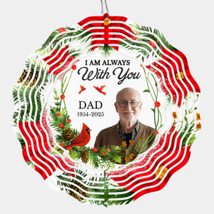 Photo personnalisée : vous nous manquerez, vous nous aimerez toujours - Tourne-vent personnalisé commémoratif - Cadeau de condoléances pour les membres de la famille