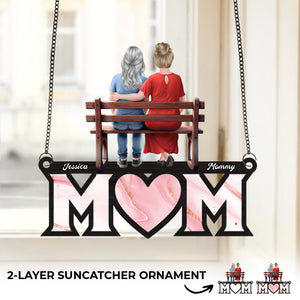 Aucune distance ne peut briser l'amour d'une mère - Ornement attrape-soleil personnalisé à suspendre à la fenêtre - Fête des Mères, cadeau pour maman, grand-mère