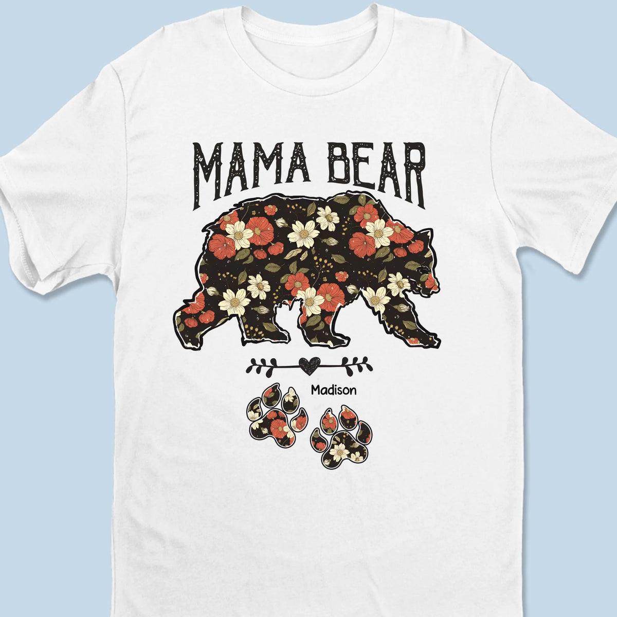 L'amour d'une mère est féroce - T-shirt unisexe personnalisé pour la famille, t-shirt premium, sweat à capuche - Cadeau de fête des mères pour maman, grand-mère
