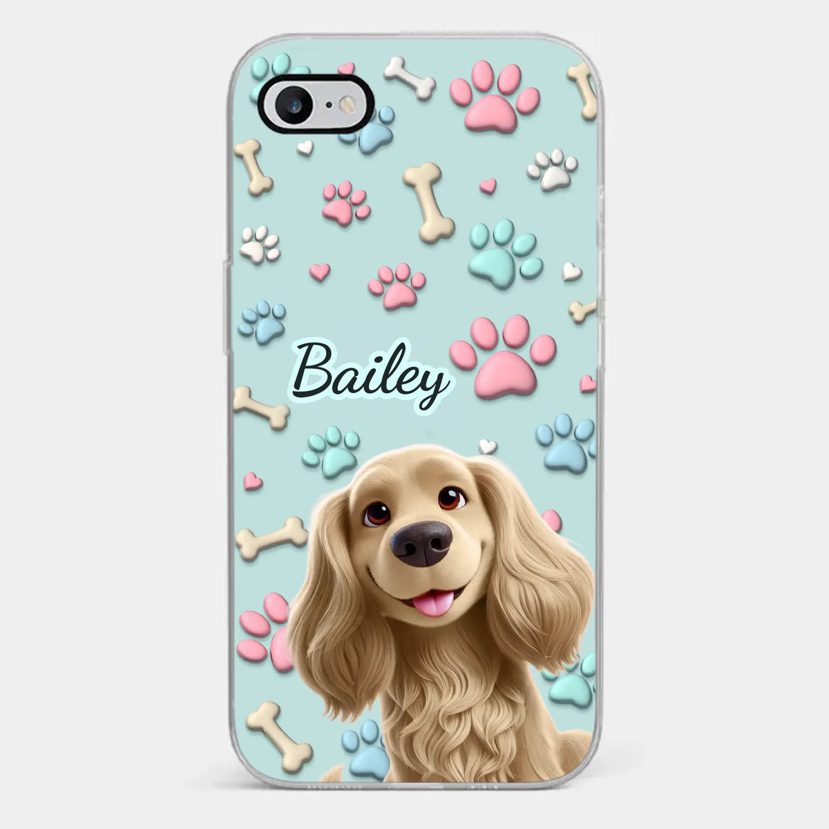Mon meilleur ami pour toujours - Coque de téléphone transparente personnalisée pour chien - Cadeau pour les propriétaires et les amoureux des animaux