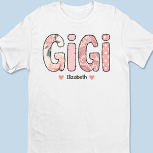 Made With Love And Grandkids - Family  Personalized Custom Unisex T-shirt, Premium T-shirt, Hoodie - Mother's Day, Gift For Mom, Grandma