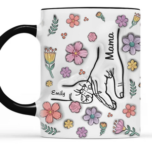 Ensemble, épanouis pour toujours - Mug personnalisé avec effet gonflé 3D imprimé - Fête des Mères, cadeau pour maman, grand-mère