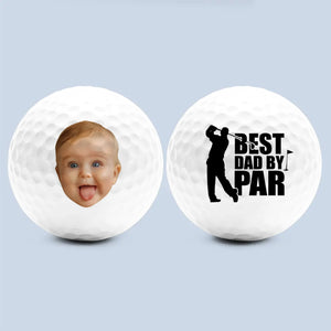 Photo personnalisée de la paternité - Balle de golf personnalisée pour la famille - Fête des pères, cadeau pour les amateurs de sport, les joueurs, papa, grand-père