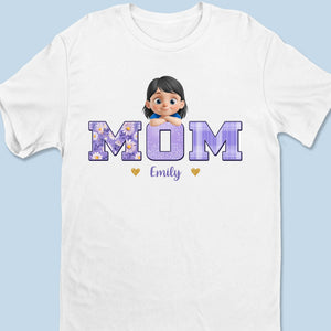 Love Grows Here - Family  Personalized Custom Unisex T-shirt, Premium T-shirt, Hoodie - Mother's Day, Gift For Mom, Grandma
