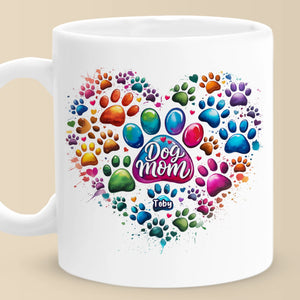 Mug personnalisé « Bébés à fourrure, cœur plein » pour chien et chat – Fête des Mères, cadeau pour les propriétaires d'animaux et les amoureux des animaux
