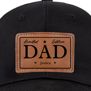 Mon papa incomparable - Chapeau personnalisé en cuir avec patch - Cadeau pour papa et grand-père