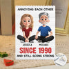 Custom Vertical Rectangle Shaped Building Brick Blocks - Personalized Anniversary Wedding Gifts For Husband And Wife, Him And Her - Still Bugging Each Other Daily