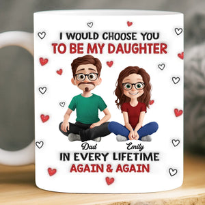 Custom Mug - Personalized Birthday Gifts For Mom, Dad, Daughter - My Daughter My Forever Love