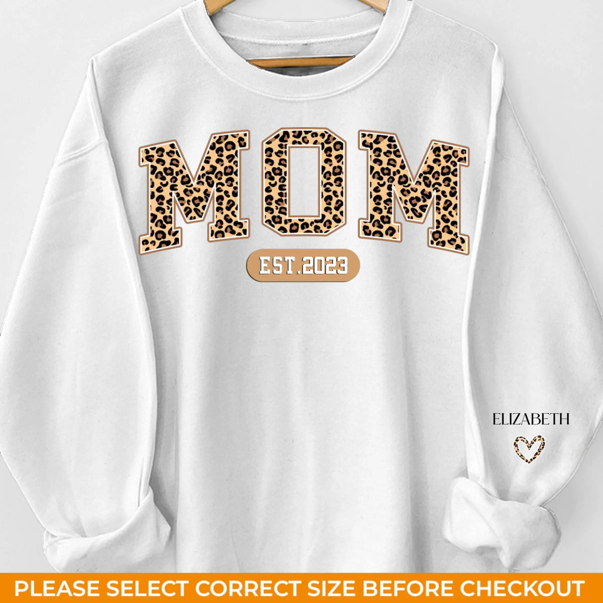 La maison est là où maman est - Sweat-shirt unisexe personnalisé avec motif sur la manche - Cadeau pour maman, grand-mère