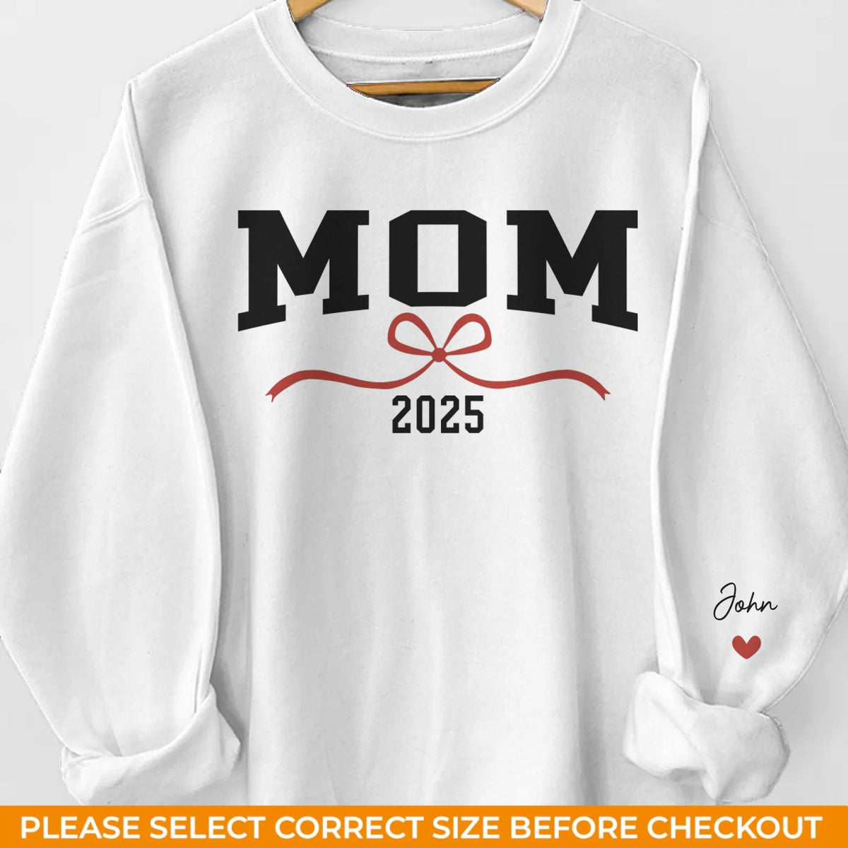 Moms Make The World Shimmer With Love - Family Personalized Custom Unisex Sweatshirt, Hoodie With Design On Sleeve - Gift For Mom, Grandma