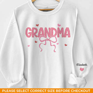 Ton amour est ma force, toujours - Sweat-shirt unisexe personnalisé pour la famille, sweat à capuche avec motif sur la manche - Cadeau pour maman, grand-mère