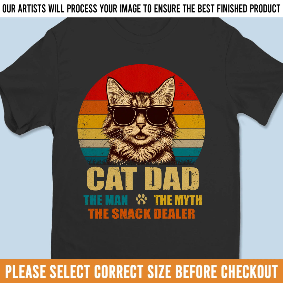 Custom Photo Unisex T-shirt, Premium T-shirt, Hoodie - Personalized Christmas Birthday Gifts For Cat Lovers, Cat Mom And Dad - Professional Treat Dealer