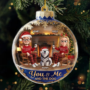 Custom Acrylic Ornament - Personalized Anniversary Christmas Wedding Gifts For Husband And Wife, Dog Cat Lovers - Life Is Better With A Wagging Tail