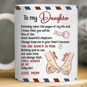 Custom Mug - Personalized Birthday Gifts For Mom, Grandma, Daughter, Granddaughter - Born To Be Loved