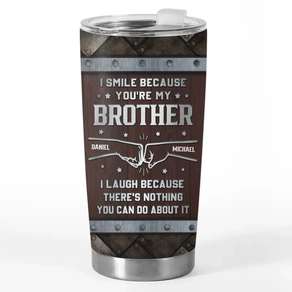 Custom Tumbler - Personalized Birthday Gifts For Brother - Family Made Us Brothers