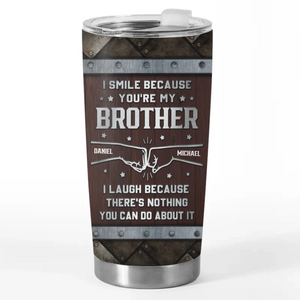 Custom Tumbler - Personalized Birthday Gifts For Brother - Family Made Us Brothers