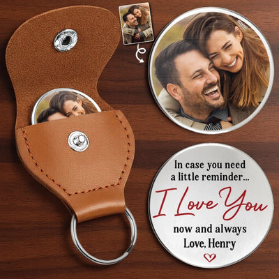 Photo personnalisée Un petit câlin fait beaucoup de bien - Pochette personnalisée pour couple - Cadeau pour mari et femme, anniversaire