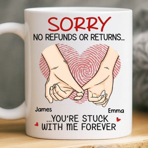 Custom Mug - Personalized Anniversary Wedding Gifts For Husband And Wife, Him And Her - My Forever Person