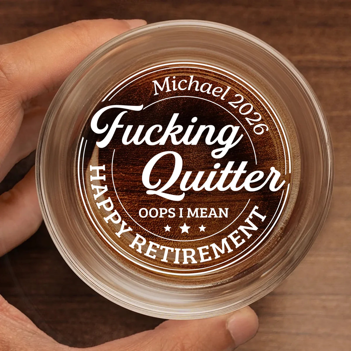 Custom Whiskey Glass - Personalized Retirement Gifts For Women, Men, Bourbon, Whiskey Lovers - Relaxed, Retired, Recharged