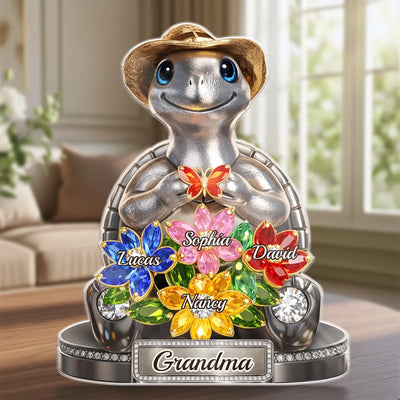 Custom Acrylic Plaque - Personalized Mother's Day Birthday Gifts For Mom, Grandma - Gentle, Strong And Full Of Love