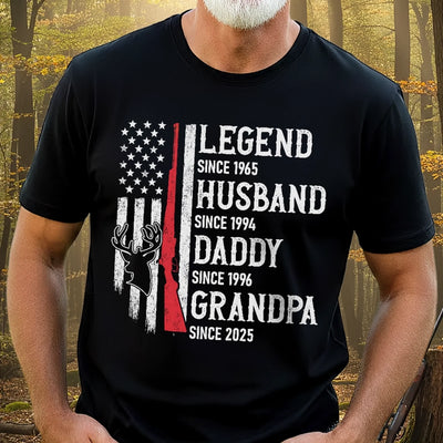 Custom Hunting Unisex T-shirt, Premium T-shirt, Hoodie - Personalized 4th Of July Gifts For Dad, Grandpa, Husband - Chasing Freedom And Game