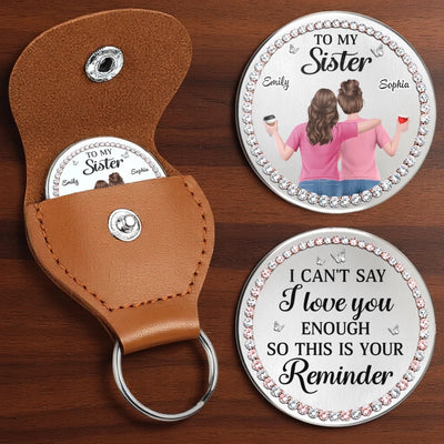 Custom Pocket Hug - Personalized Best Friend Birthday Gifts For Women, Besties, Sisters, BFF - Besties Through Everything