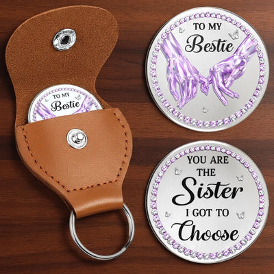 Custom Pocket Hug - Personalized Best Friend Birthday Gifts For Women, Besties, Sisters, BFF - My Forever Kind Of Sister