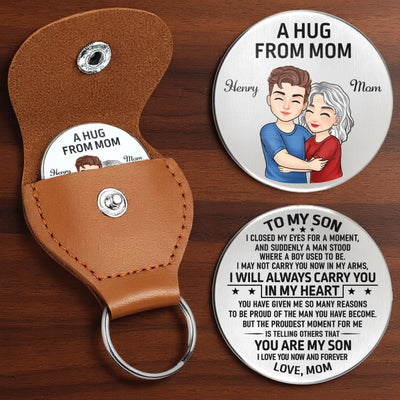 Custom Pocket Hug - Personalized Birthday Gifts For Mom, Son - A Small Hug With Big Love