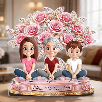 Custom Acrylic Plaque - Personalized Mother's Day Birthday Gifts For Mom - Big Love For The Best Mom