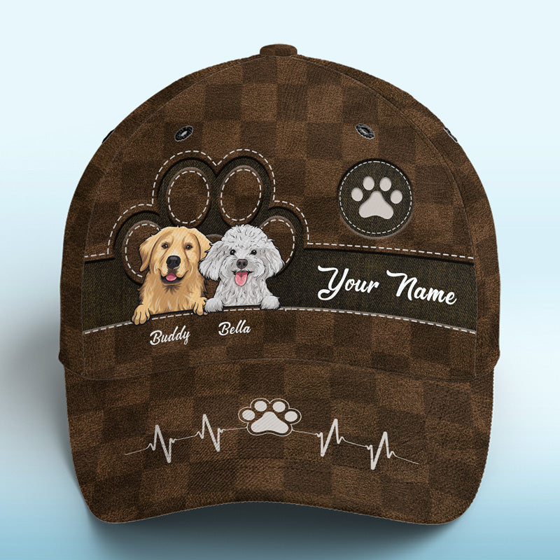 L'amour vient en fourrure et en pattes marron - Casquette personnalisée pour chien et chat, casquette classique à imprimé intégral - Nouveauté, cadeau pour les propriétaires et les amoureux des animaux