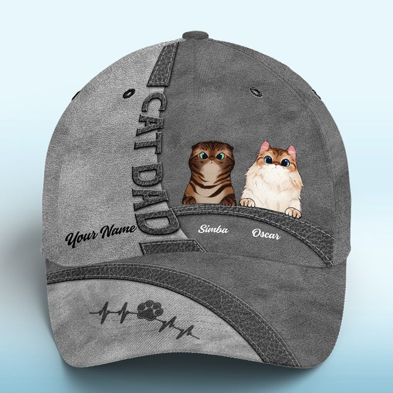 La vie est meilleure avec un chien gris - Casquette personnalisée pour chien, casquette classique à imprimé intégral - Nouveauté, cadeau pour les propriétaires et les amoureux des animaux