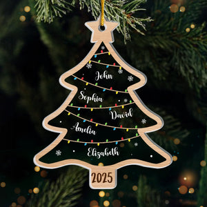 Joyeux Noël ! Décoration de Noël personnalisée en acrylique. Cadeau de Noël pour les membres de la famille.