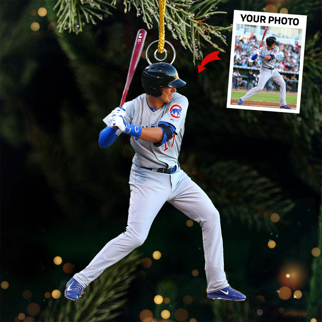 Photo personnalisée où naissent les héros - Décoration sportive personnalisée - Acrylique en forme personnalisée - Cadeau de Noël pour joueurs de baseball et amateurs de baseball