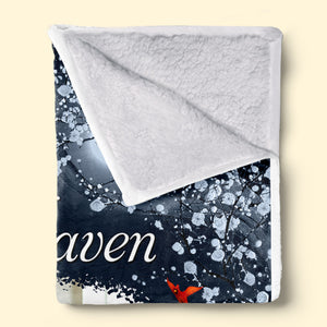 Photo personnalisée Je t'envoie un câlin du ciel - Couverture personnalisée commémorative - Cadeau de Noël, cadeau de condoléances pour les membres de la famille