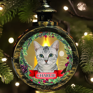 Custom Photo Your Furry Friend Always Lights Up Your Day - Dog & Cat Personalized Custom Candlelight Lantern Ornament - Christmas Gift For Pet Owners, Pet Lovers