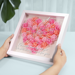 Votre famille est née en vous - Boîte à fleurs personnalisée pour la famille - Fête des mères, cadeau pour maman, grand-mère