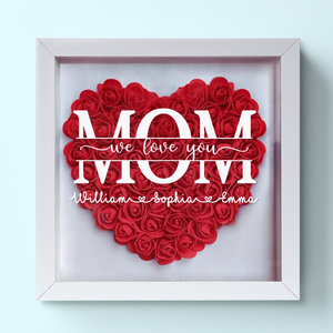 Maman, je t'aime - Boîte à fleurs personnalisée pour la famille - Cadeau pour la fête des mères, maman, grand-mère