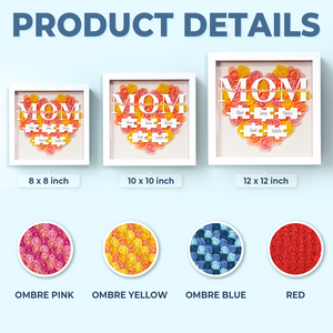Nous t'aimons à la folie - Coffret à fleurs personnalisé pour la famille - Fête des Mères, cadeau pour maman, grand-mère
