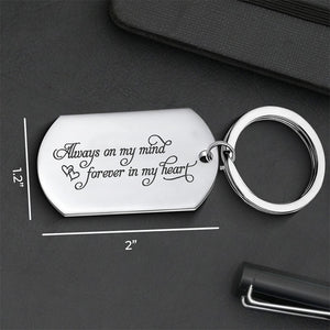 Always On My Mind, Forever In My Heart - Personalized Keychain