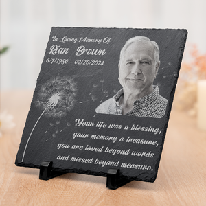 Tu es aimé au-delà des mots - Pierre commémorative personnalisée - Télécharger une image, un cadeau commémoratif, un cadeau de condoléances