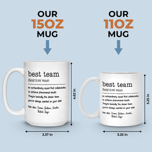 Nous sommes la meilleure équipe de tous les temps - Tasse personnalisée pour collègue - Cadeau de Noël pour collègues, amis de travail, collègues