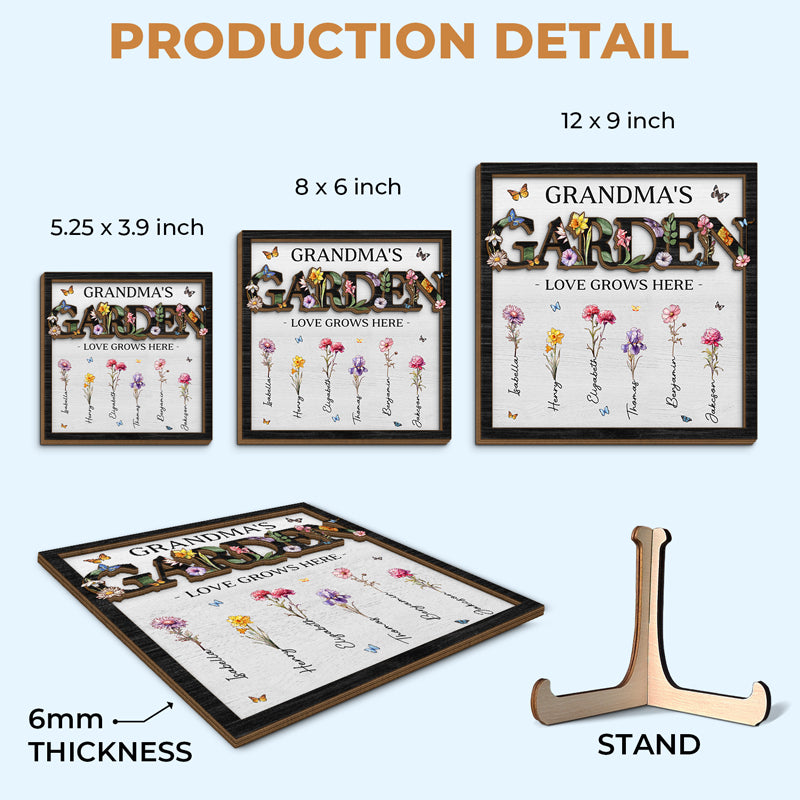 Nous sommes connectés les uns aux autres - Plaque en bois personnalisée à 2 couches avec support - Cadeau de fête des mères, de pendaison de crémaillère pour maman, grand-mère