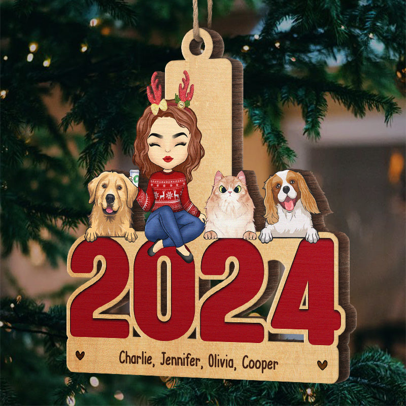 Que votre Noël soit plein de douceur et de lumière ! Décoration personnalisée pour chien et chat ! En bois, forme unique ! Cadeau de Noël pour les propriétaires et les amoureux des animaux.