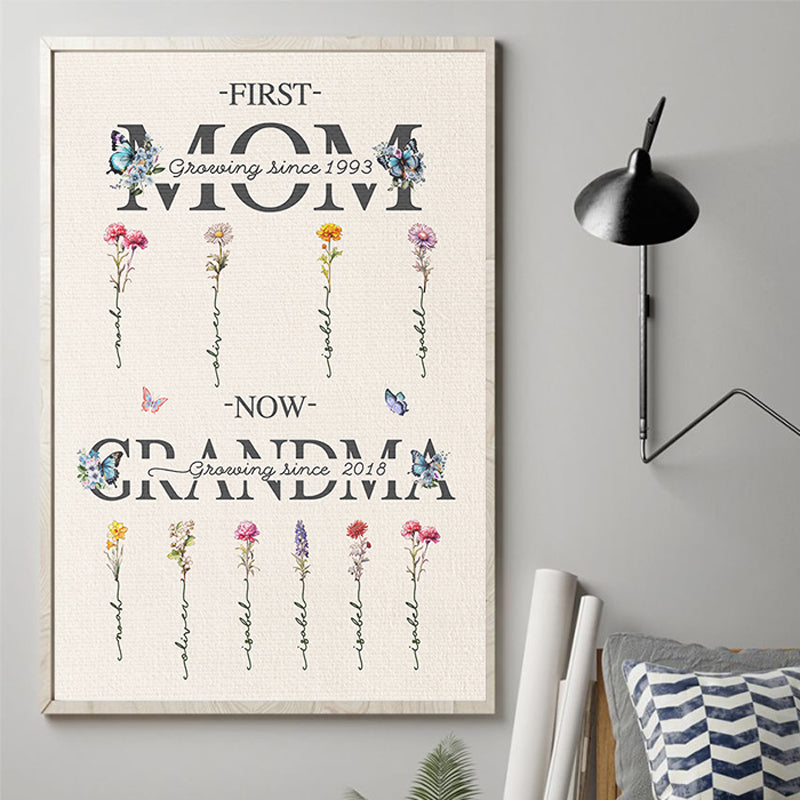 Chaque maison a besoin d'une grand-mère - Affiche verticale personnalisée pour la famille - Fête des Mères, cadeau pour maman, grand-mère