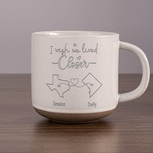 Un véritable ami est un ami pour toujours - Mug en poterie personnalisé Bestie - Cadeau pour les meilleures amies, BFF, sœurs
