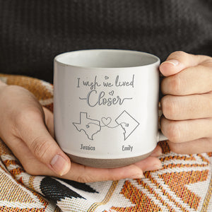 Un véritable ami est un ami pour toujours - Mug en poterie personnalisé Bestie - Cadeau pour les meilleures amies, BFF, sœurs