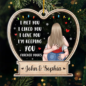 Only A Fool For You - Couple Personalized Custom Ornament - Acrylic Custom Shaped - Christmas Gift For Husband Wife, Anniversary