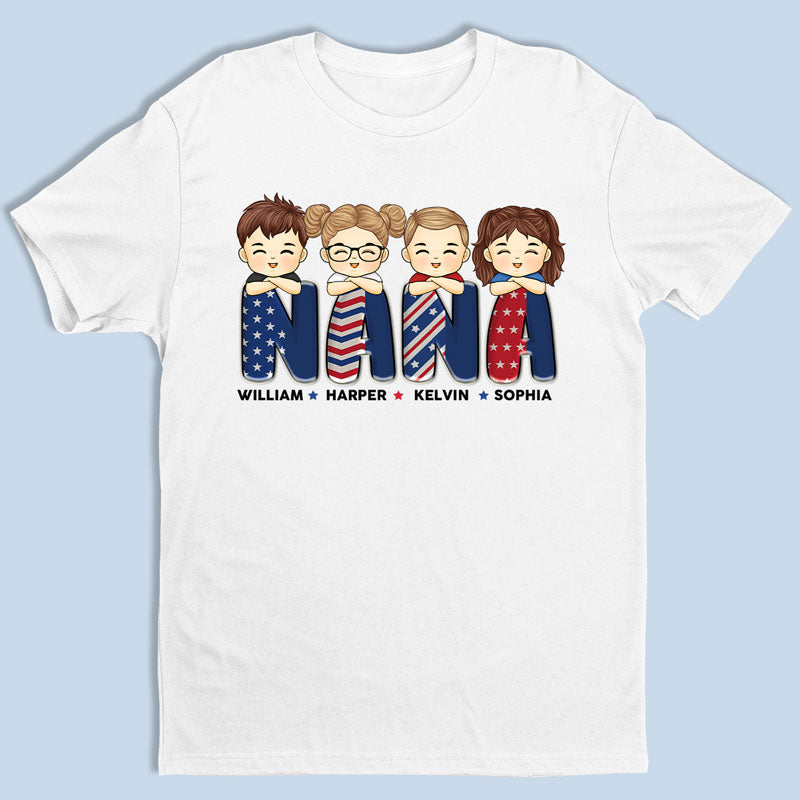 Reconnaissante d'être appelée maman grand-mère - T-shirt unisexe personnalisé, sweat à capuche, sweat-shirt - 4 juillet, cadeau d'anniversaire pour maman, grand-mère
