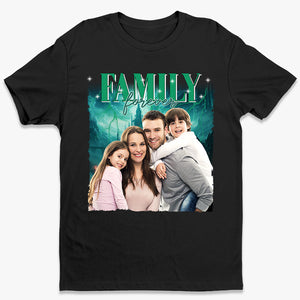 T-shirt, sweat à capuche et sweat-shirt unisexe personnalisé avec photo « La famille est éternelle » – Cadeau pour les membres de la famille